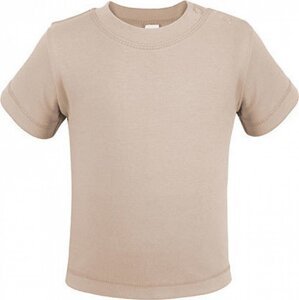 Link Kids Wear Teplé dětské tričko z BIO bavlny se širokým průkrčníkem Barva: Přírodní, Velikost: 50/56 cm X954