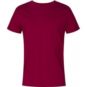 X.O by Promodoro Základní 100% bavlněné pánské úzké pružné triko Promodoro 140 g/m Barva: červená lesní plody, Velikost: XL XO1400
