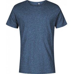 X.O by Promodoro Základní 100% bavlněné pánské úzké pružné triko Promodoro 140 g/m Barva: modrý námořní melír, Velikost: M XO1400