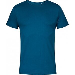 X.O by Promodoro Základní 100% bavlněné pánské úzké pružné triko Promodoro 140 g/m Barva: modrá petrolejová, Velikost: S XO1400