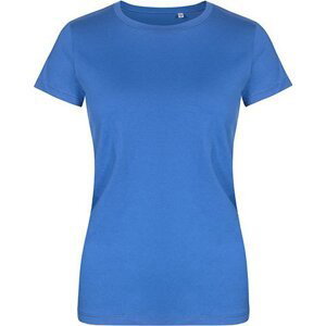 X.O by Promodoro Lehké vypasované dámské tričko s kulatým výstřihem 100 % bavlna Barva: modrá azurová, Velikost: 3XL XO1505