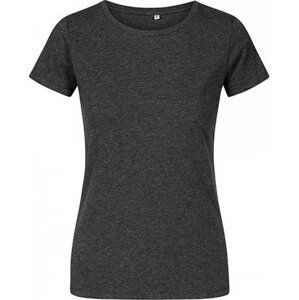 X.O by Promodoro Lehké vypasované dámské tričko s kulatým výstřihem 100 % bavlna Barva: černá melír, Velikost: XS XO1505
