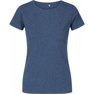 X.O by Promodoro Lehké vypasované dámské tričko s kulatým výstřihem 100 % bavlna Barva: modrý námořní melír, Velikost: M XO1505