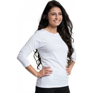 CityZen® Dámské bavlněné triko Cityzen s 3/4 rukávem Barva: Bílá, Velikost: XXL