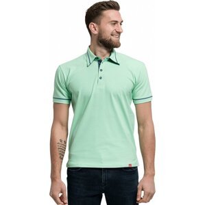 CityZen® Pánská polokošile Cityzen s kontrastním proužkem Barva: limetková - modrá, Velikost: 5XL