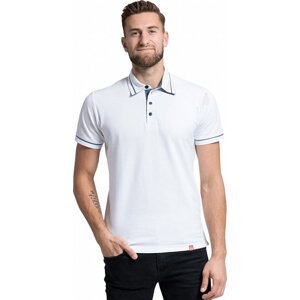 CityZen® Pánská polokošile Cityzen s kontrastním proužkem Barva: bílá - modrá, Velikost: 4XL