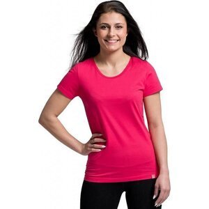 CityZen® Dámské bavlněné triko CityZen klasický střih s elastanem Barva: malina, Velikost: XL