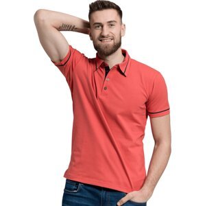 CityZen® Pánská polokošile Cityzen s kontrastním proužkem Barva: cihlová - tmavě modrá, Velikost: 5XL