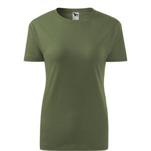 MALFINI® Základní bavlněné dámské tričko Malfini 145 g/m Barva: zelená khaki, Velikost: XXL