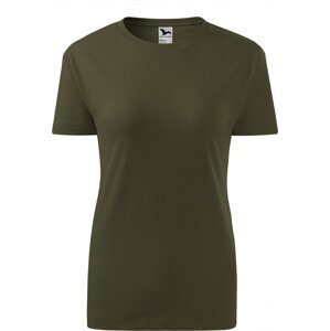 MALFINI® Základní bavlněné dámské tričko Malfini 145 g/m Barva: military, Velikost: XXL