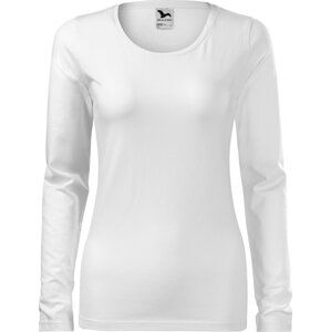MALFINI® Dámské dlouhé strečové tričko Malfini s dlouhým rukávem Barva: Bílá, Velikost: S