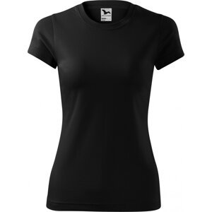 MALFINI® Dámské rychleschnoucí tričko na sport Fantasy interlock Barva: Černá, Velikost: L