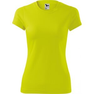 MALFINI® Dámské rychleschnoucí tričko na sport Fantasy interlock Barva: žlutá neonová, Velikost: S