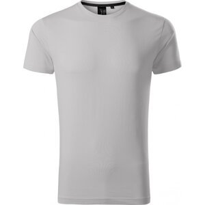 MALFINI Premium® Exkluzivní pánské slim fit tričko s elastanem Barva: stříbrná, Velikost: XXL