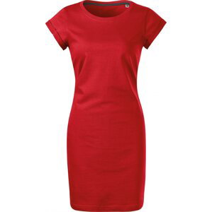 MALFINI® Šaty z pevného bavlněného materiálu Barva: Červená, Velikost: L
