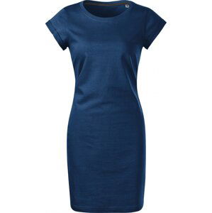 MALFINI® Šaty z pevného bavlněného materiálu Barva: Půlnoční modrá, Velikost: XL