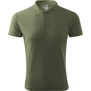 MALFINI® Pánská piké polokošile Malfini s bočními švy Barva: zelená khaki, Velikost: XXL