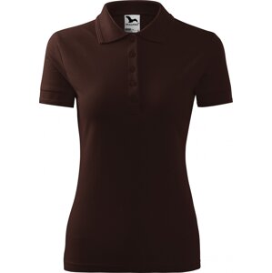 MALFINI® Dámská směsová piqé polokošile 65 % bavlna, 35 % polyester Barva: kávová, Velikost: XS