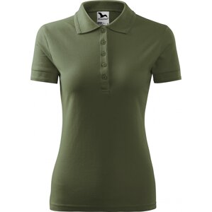 MALFINI® Dámská směsová piqé polokošile 65 % bavlna, 35 % polyester Barva: Khaki, Velikost: XXL