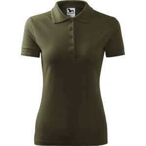 MALFINI® Dámská směsová piqé polokošile 65 % bavlna, 35 % polyester Barva: military, Velikost: XXL