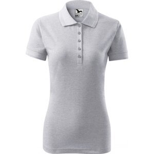 MALFINI® Dámská směsová piqé polokošile 65 % bavlna, 35 % polyester Barva: světle šedý melír, Velikost: XL