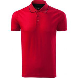 MALFINI Premium® Prémiová pánská polokošile Grand z mercerované bavlny s bočními rozparky Barva: červená výrazná, Velikost: XL