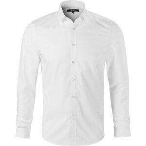 MALFINI® Pánská slim fit košile Dynamic Malfini Premium s dlouhým rukávem, 60% bavny Barva: Bílá, Velikost: M