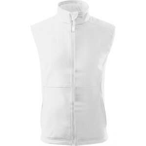 MALFINI® Pánská softshellová vesta Vision s kapsami na zip Barva: Bílá, Velikost: 3XL