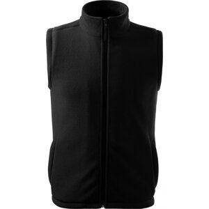 RIMECK® Fleecová unisex vesta Next s antipillingovou úpravou Barva: černá (brand label), Velikost: S