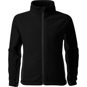 MALFINI® Dětská hřejivá fleecová bundička s dlouhým zipem Barva: Černá, Velikost: 158 cm/12 let