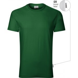 RIMECK® Pánské pracovní bavlněné tričko Rimeck předsrážené Barva: lahvově zelená (brand label), Velikost: XL