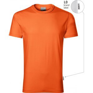 RIMECK® Pánské pracovní bavlněné tričko Rimeck předsrážené Barva: oranžová (brand label), Velikost: S