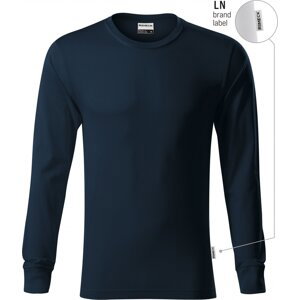 RIMECK® Pánské bavlněné triko Resist s dlouhým rukávem s manžetou Barva: námořní modrá (brand label), Velikost: S