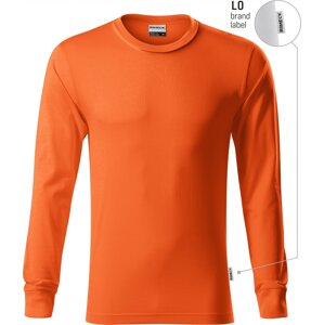 RIMECK® Pánské bavlněné triko Resist s dlouhým rukávem s manžetou Barva: oranžová (brand label), Velikost: L