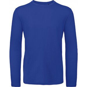 B&C Tričko BC z organické bavlny a s dlouhými rukávy bez nápletů Barva: modrá kobaltová, Velikost: 3XL BCTM070