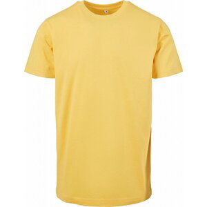 Build Your Brand Pevné úzké dlouhé triko s kulatým lemem 200g/m Barva: Žlutá slunečnicová, Velikost: 3XL BY004