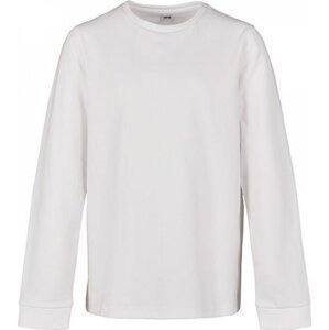 Build Your Brand Dětské teplé tričko s dlouhým rukávem 200 g/m Barva: Bílá, Velikost: 110/116 BY135