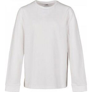 Build Your Brand Dětské teplé tričko s dlouhým rukávem 200 g/m Barva: Bílá, Velikost: 134/140 BY135