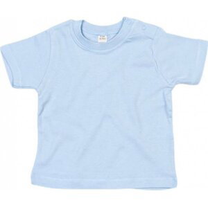 Babybugz Dětské tričko z organické bavlny s patentky na rameni Barva: Dusty Blue, Velikost: 0-3 měsíců BZ02