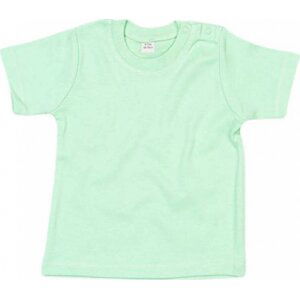 Babybugz Dětské tričko z organické bavlny s patentky na rameni Barva: Mint, Velikost: 3-6 měsíců BZ02