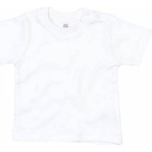 Babybugz Dětské tričko z organické bavlny s patentky na rameni Barva: White, Velikost: 3-6 měsíců BZ02