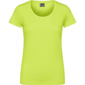 EXCD by Promodoro Žensky vypasované pracovní tričko se zdvojenými švy ideální na výšivku Barva: Limetková žlutá, Velikost: L CD3075