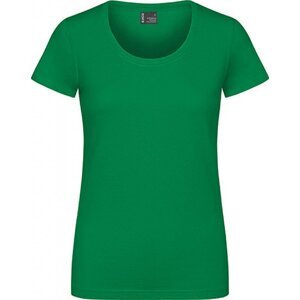 EXCD by Promodoro Žensky vypasované pracovní tričko se zdvojenými švy ideální na výšivku Barva: Zelená lahvová, Velikost: L CD3075