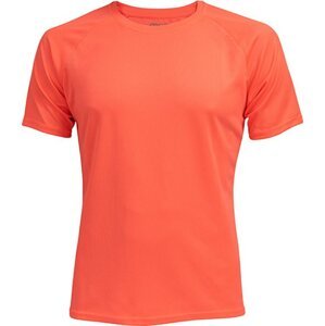 Cona Sports Raglánové rychleschnoucí tričko na běhání z lehkého mikropolyesteru Barva: broskvová neonová, Velikost: XS CN100