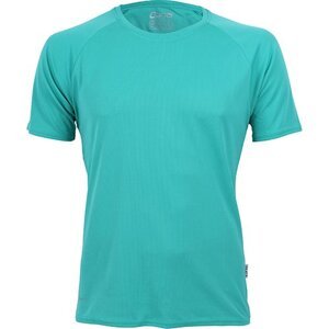 Cona Sports Raglánové rychleschnoucí tričko na běhání z lehkého mikropolyesteru Barva: modrozelená, Velikost: L CN100