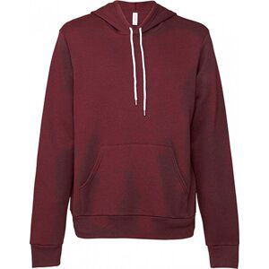 Unisex měkká klokanka Bella Canvas z lehké polybavlny s fleecem na rubu Barva: fialová maroon, Velikost: M CV3719