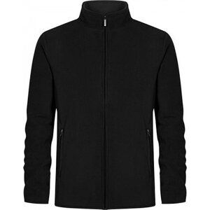 Promodoro Dvojitá fleecová bunda s kontrastní podšívkou a skrytým zipem Barva: Černá, Velikost: XXL E7961