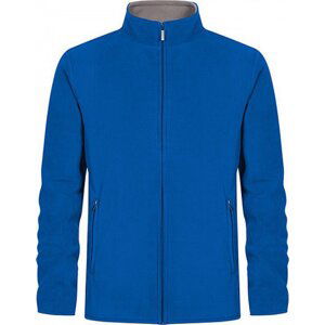 Promodoro Dvojitá fleecová bunda s kontrastní podšívkou a skrytým zipem Barva: modrá královská, Velikost: M E7961