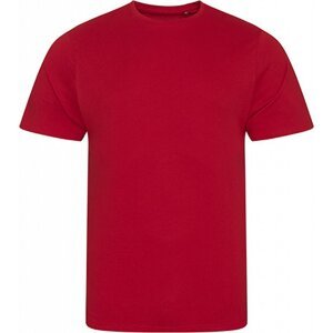 Módní pánské tričko Ecologie z organické bavlny Barva: červená ohnivá, Velikost: L EA001