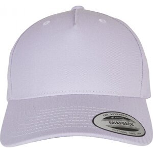 Prémiová 5 panelová snapback kšiltovka Flexfit Yupoong s příměsí vlny Barva: light purple, Velikost: one size